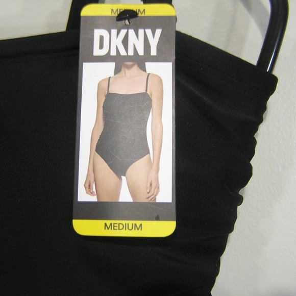 DKNY BLACK SWIMSUIT REMOVABLE STRAPS - Picture 3 of 11